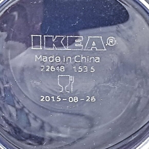 IKEA Murkla Cocktail Glasses Geometric Retro Look -Teal Purple Black -Lot of 5 - Picture 7 of 7